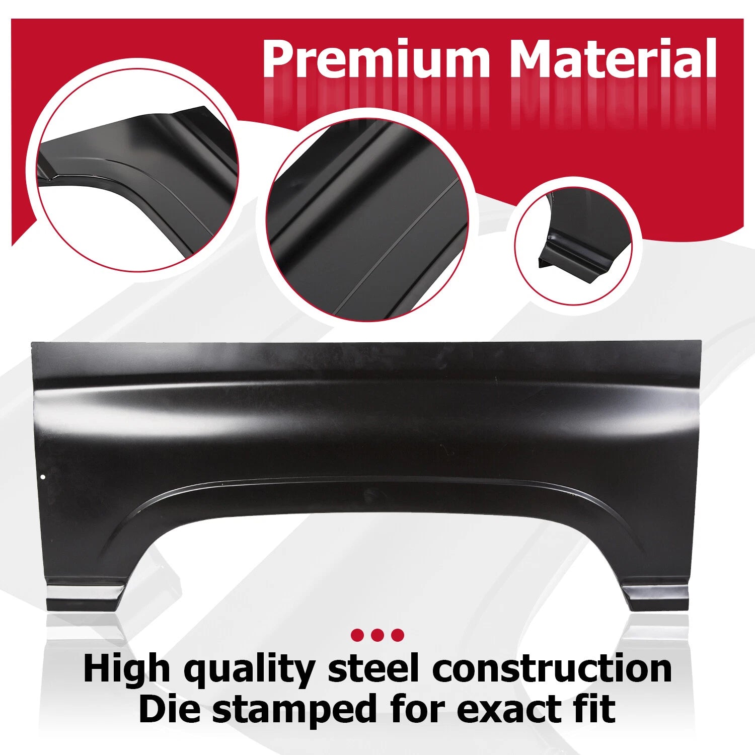 Pair Wheel Arch Repair Panels for Dodge Ram Truck (1994-2001)