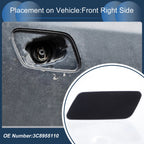 Front Right Washer Nozzle Cover Cap for Volkswagen Passat CC (2008–2012) Blue