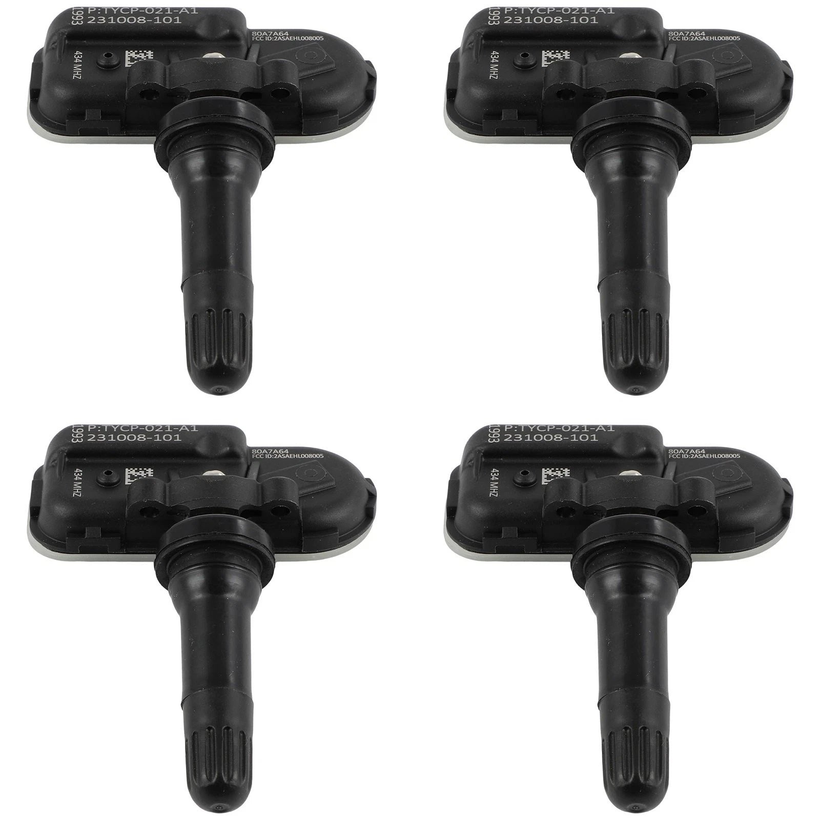 Set of 4 TPMS Tire Pressure Sensors for Jeep Ram 1500-3500 (2014–2018) 68249197AA