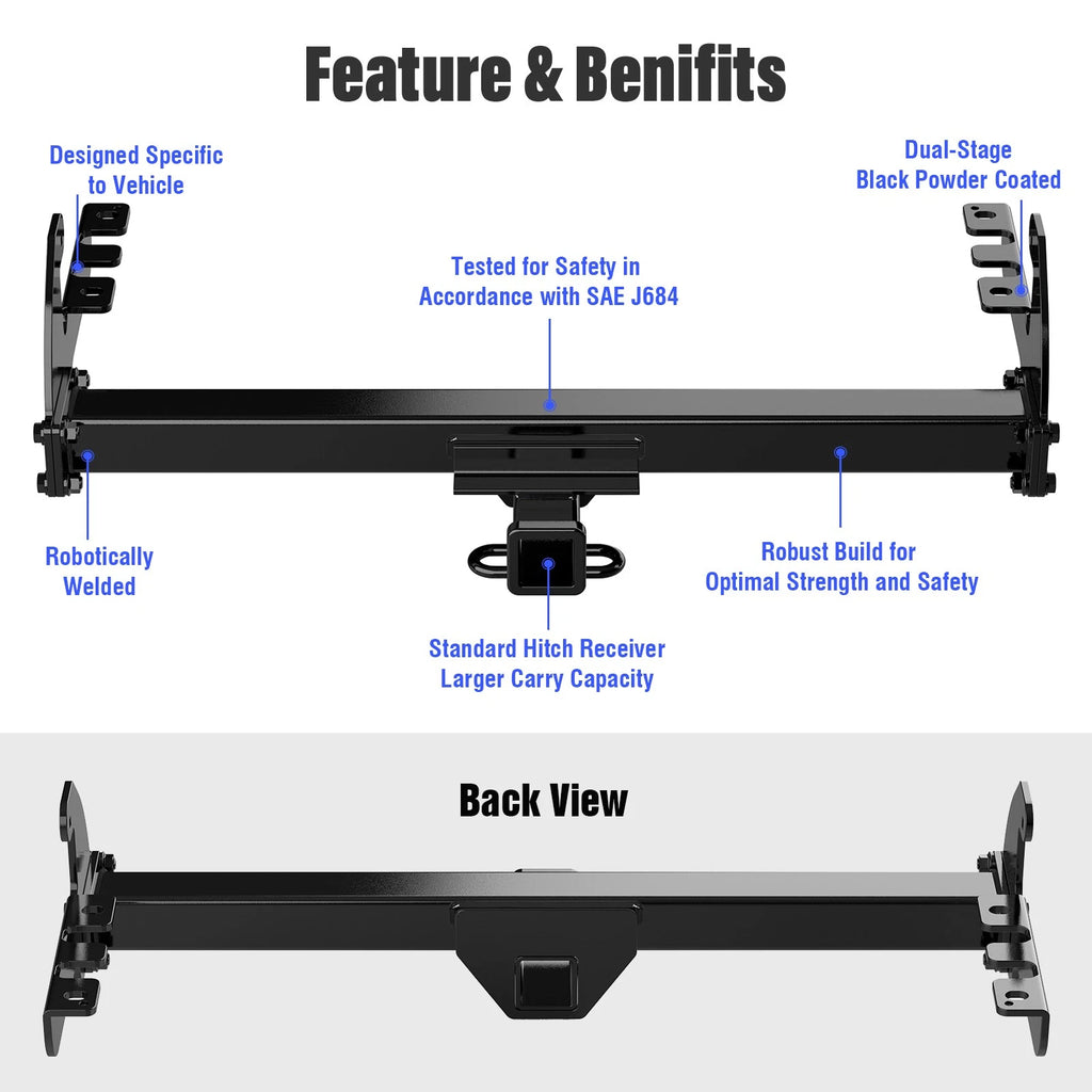 Class 3 Towing Hitch Receiver for Dodge Dakota (1987-2004)