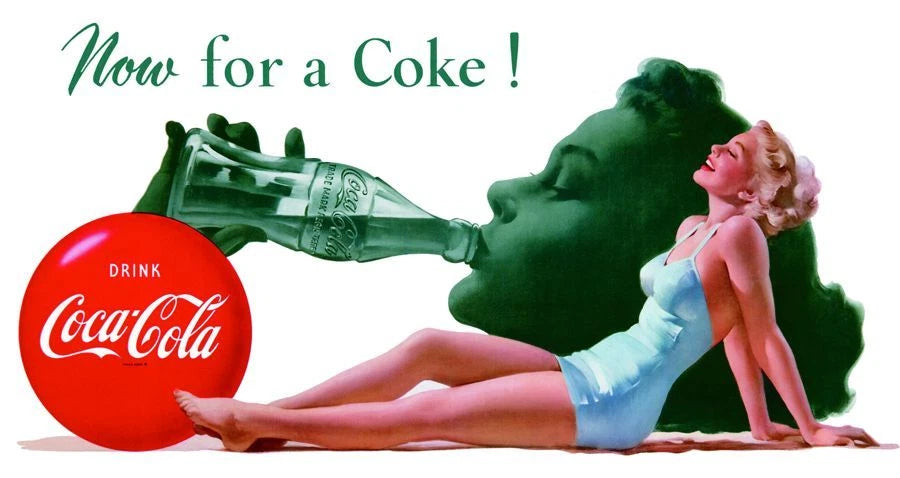 Vintage Tin Metal Sign Coca Cola Coke Bottle Antique Soda 1472
