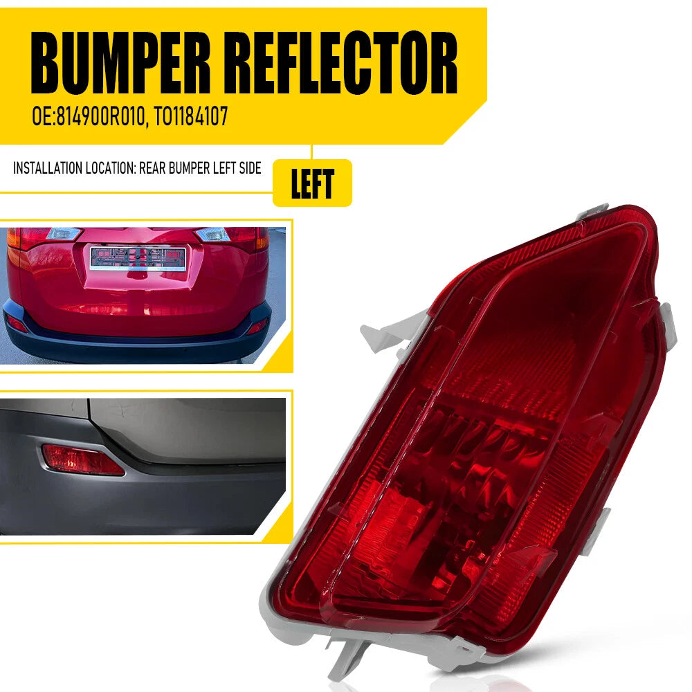 Left Driver Rear Bumper Fog Light Reflector for Toyota RAV4 (2013–2015)