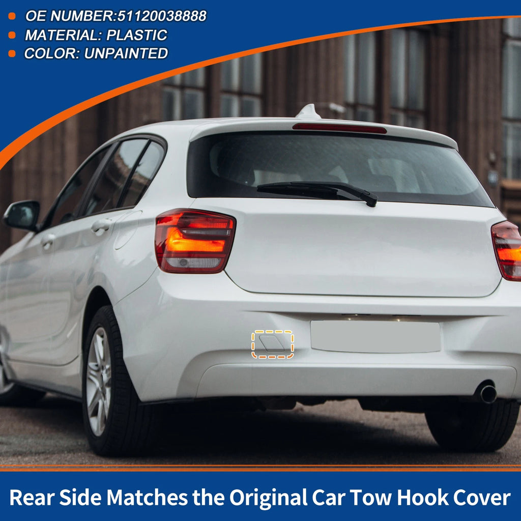 Rear Car Bumper Tow Hook Cover for BMW 1 Series F20 (2012–2019) No. 51120038888