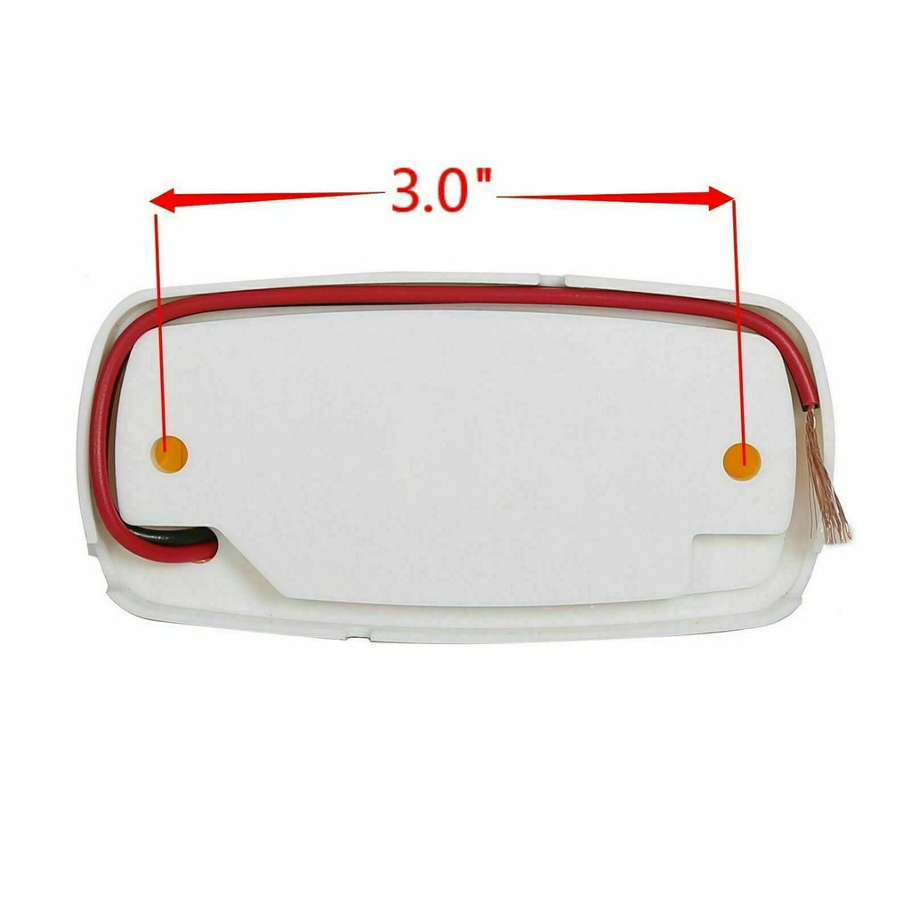 2X 4 Inch Red LED Double Bullseye Side Marker Light for RV