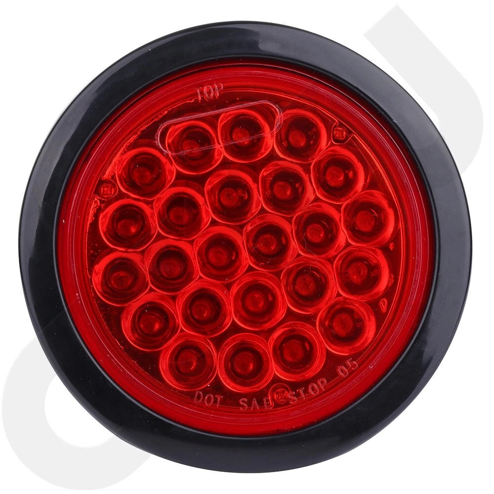 Set of 4 Red LED Stop Turn Tail Brake Lights for Kenworth Peterbilt
