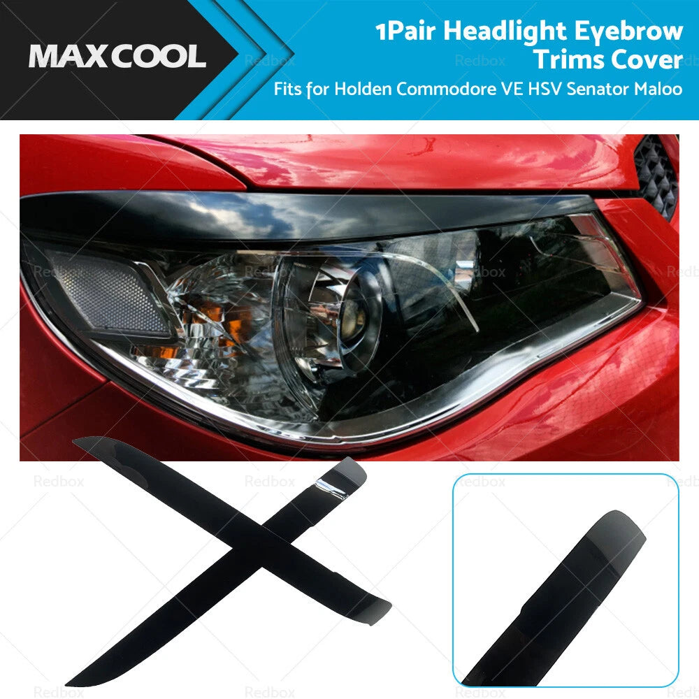 Black Headlight Eyelids for Holden Commodore VE (2006–2013)