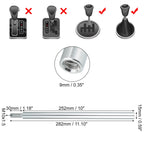 10" Shift Knob Aluminum Alloy Gear Shifter Lever M10x1.5 for Honda Acura 
