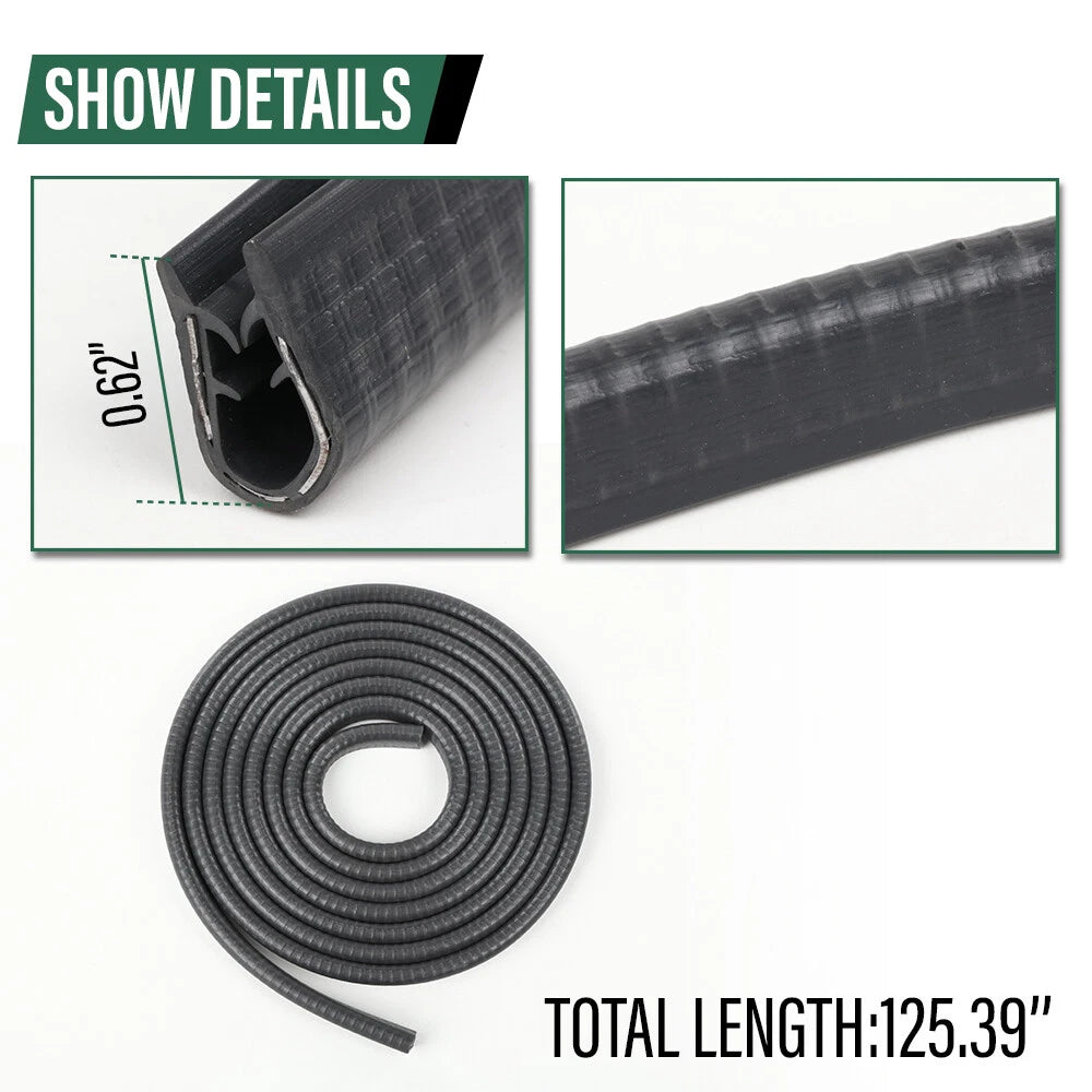 Set of 4 Door Window Trim Molding Seals for Suzuki Samurai