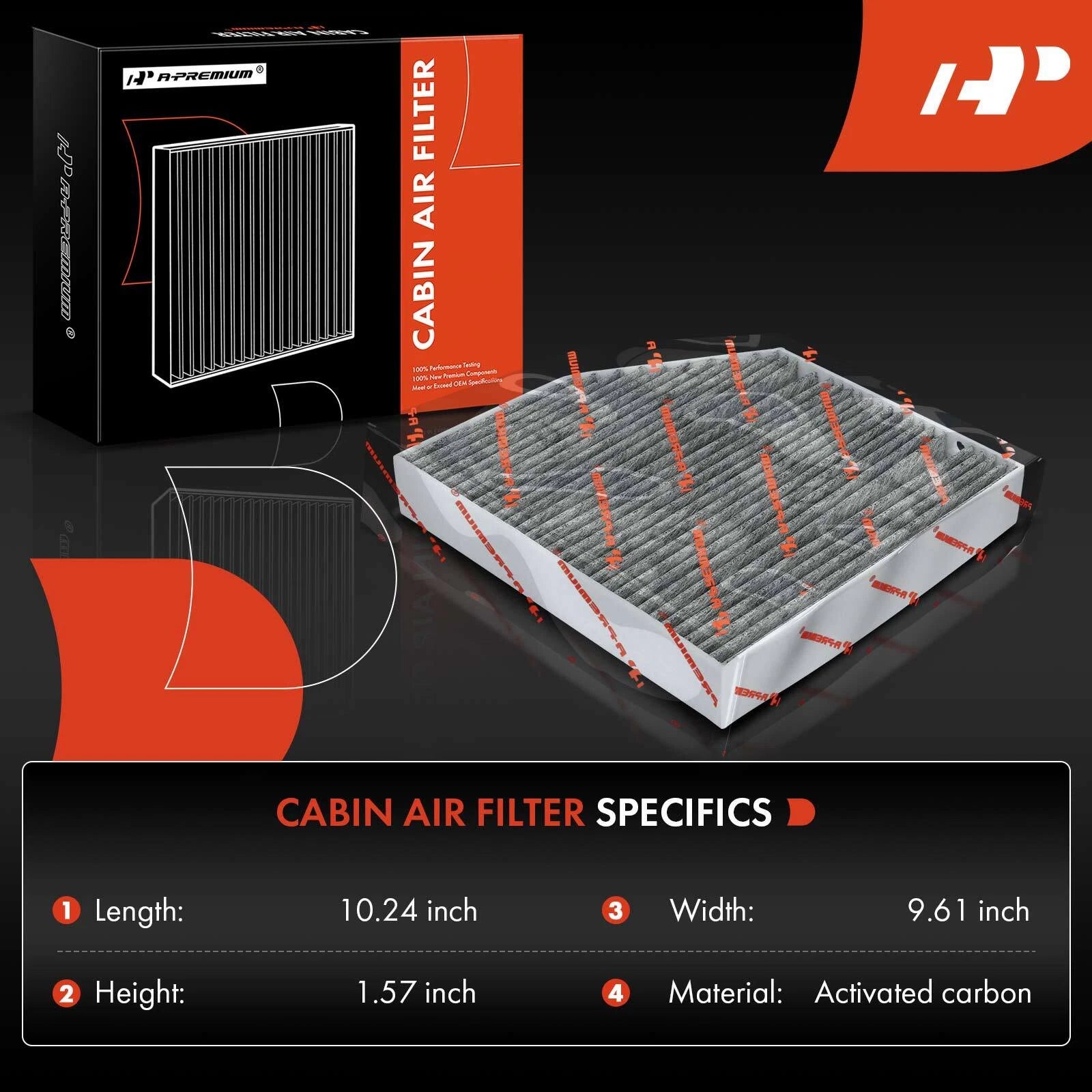 Engine & Activated Carbon Cabin Air Filter for Mercedes-Benz C450 AMG (2016–2017)