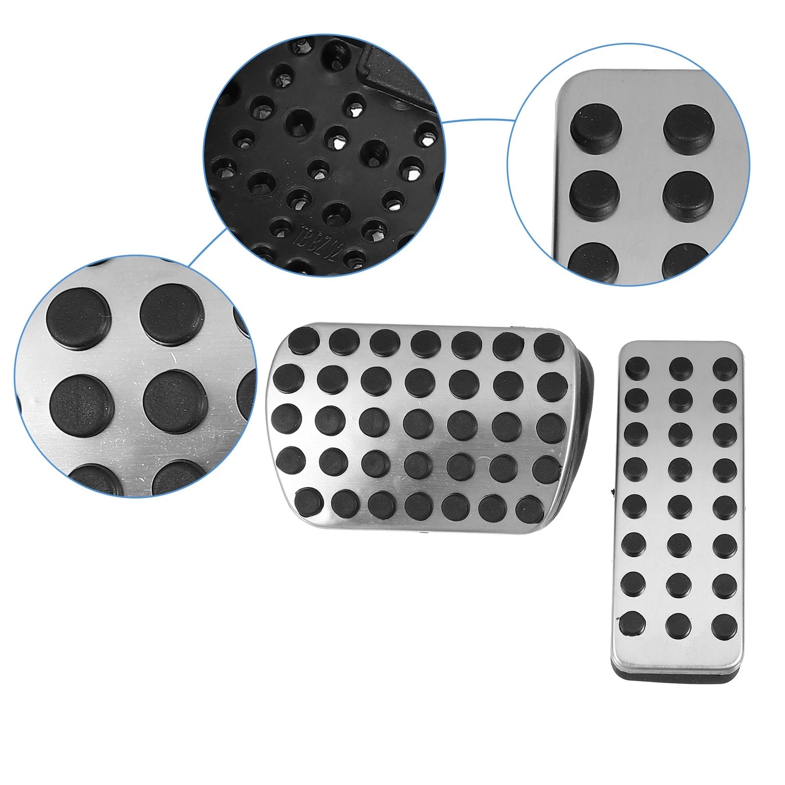 Set of 4 Brake Gas Accelerator Pedal Covers for Mercedes Benz CLA GLB (2014–2023)