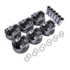 Set of 6 Pistons & Rings for BMW E46 E39 E60 E61 Z4 (1998–2006)