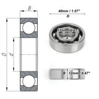 Deep Groove Ball Bearing 6203 for Scooter Skateboard Wheel (17x40x12mm)