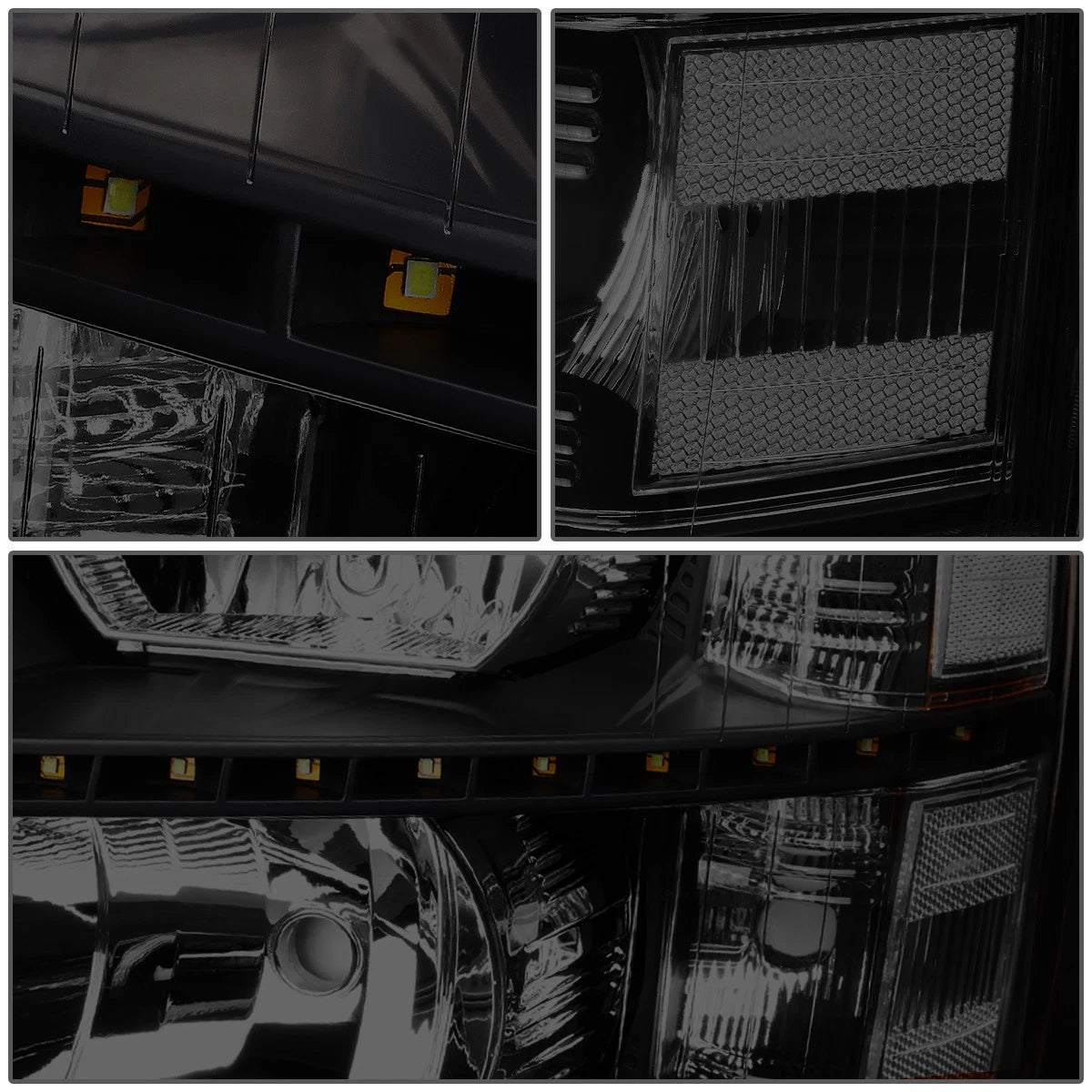 LED DRL Bar Side Headlights for Chevy Silverado (2007–2014)