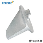 Zinc Anode Trim Tab for Tohatsu Outboard 60-140HP (2T) (3B7-60217-0)
