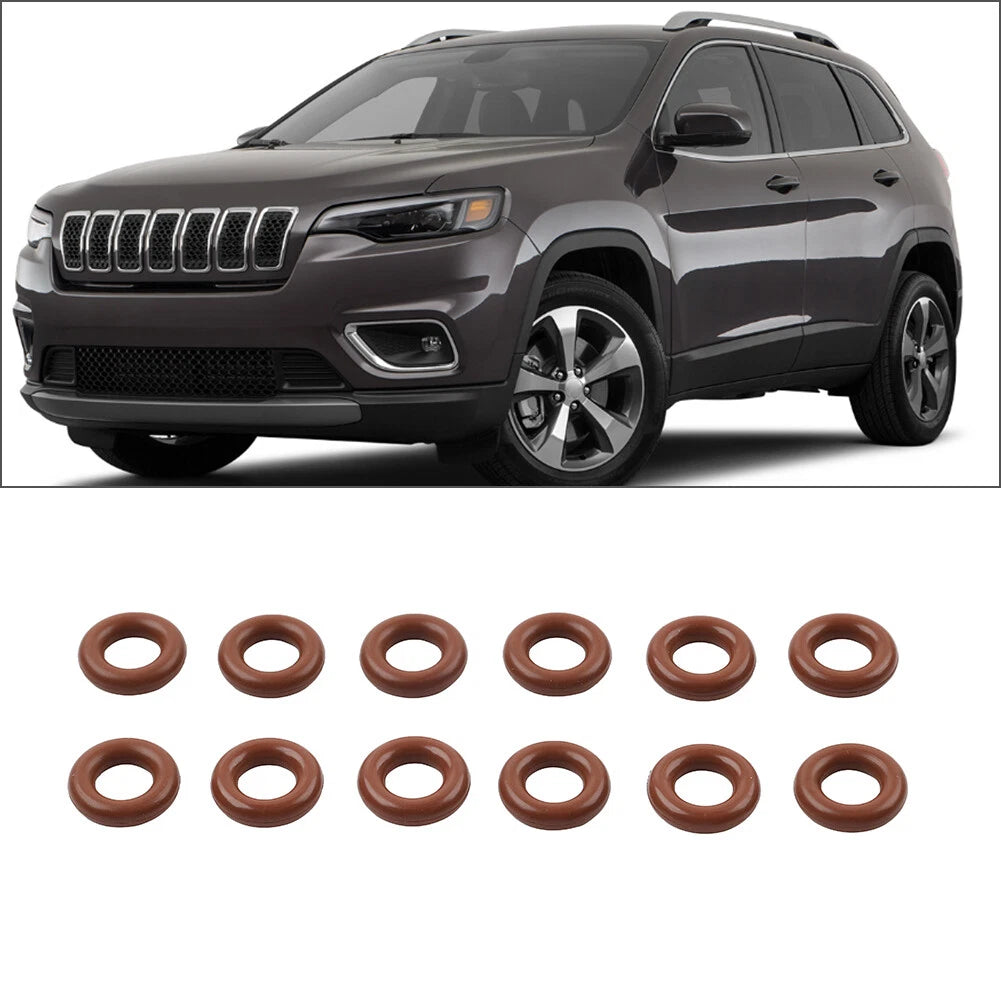 12pcs Fuel Injector O-Ring Seal Kit for Chrysler 300, Jeep Cherokee (N/A)