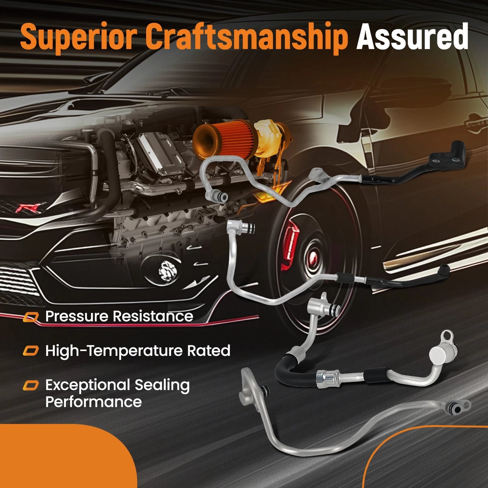 Turbo Coolant Hose Line for Benz GLE500 GL500 GL550 E63 AMG (2016–2019)