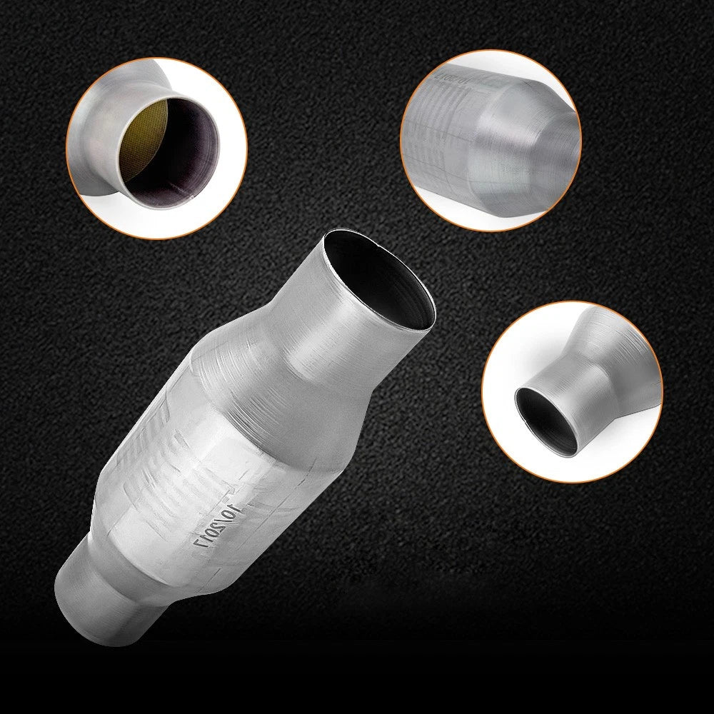 2.5 Inch Stainless Steel Catalytic Converter for Universal Fitment