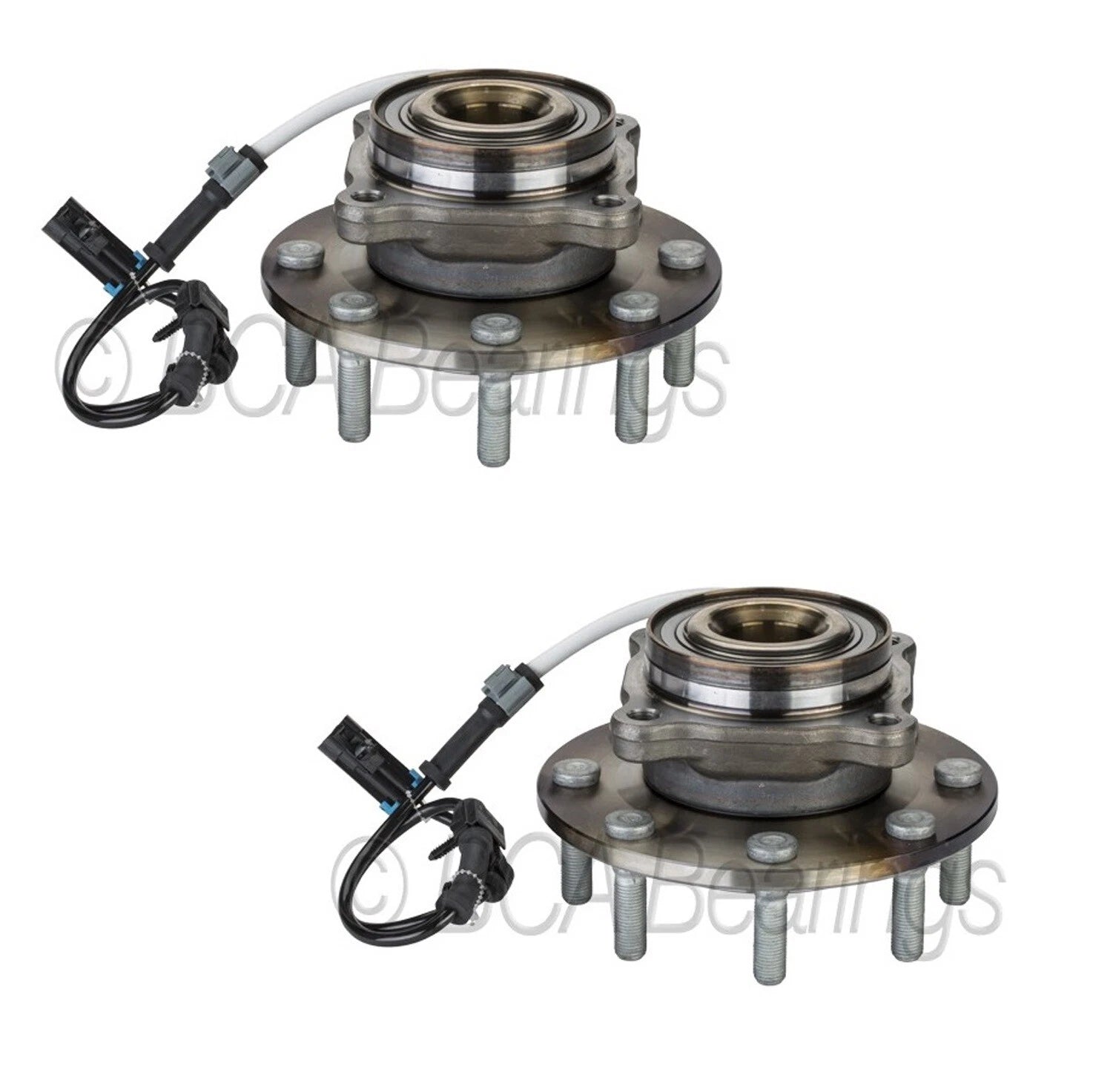 Set of 2 Front Wheel Bearing Hub Assemblies for Silverado 3500, Sierra 3500