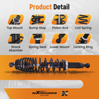 Front Shocks Struts Set for Can-Am Outlander 650 800 (2010-2012)