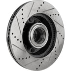 Disc Brake & Pad Kit for F-250 Super Duty (2013–2021) Front Rear Cross-drilled RWD