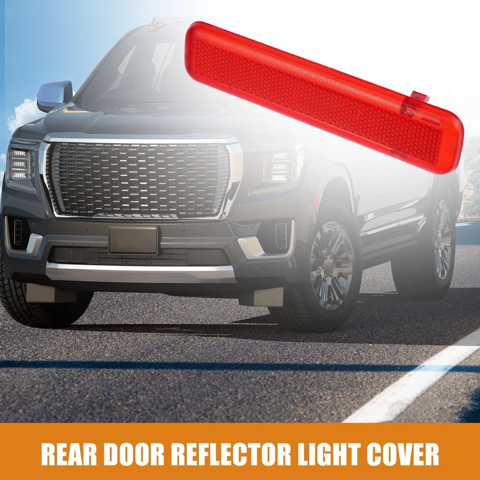 Rear Right Door Panel Reflector Light Cover for Chevrolet Avalanche (2002–2013) 15183156 Red