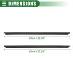 Set of 2 Front Left Right Door Window Belt Weatherstrip for Toyota Hilux (2005–2014)