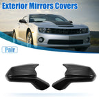 Pair Rearview Side Mirror Cover for Chevrolet Camaro (Carbon Fiber)