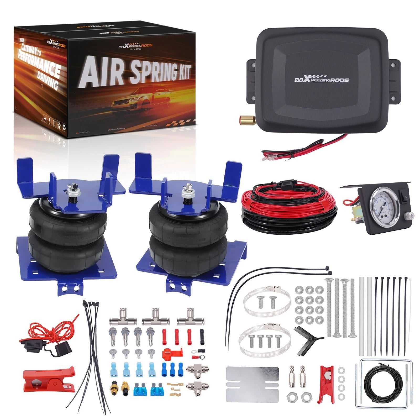 Air Spring Kit & Air Shock Compressor for Ford F-150 (2004–2008)