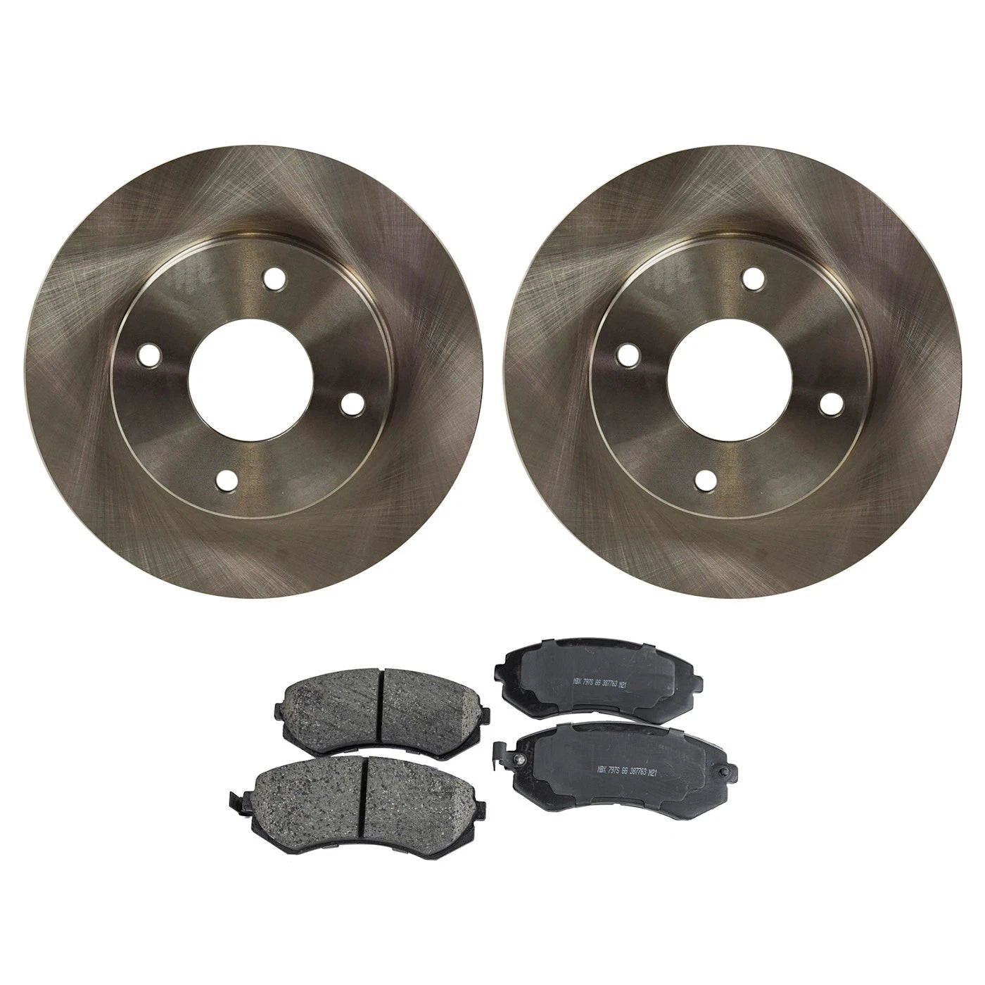 Front Brake Disc Rotors and Pads Kit for Nissan 240SX (1996)