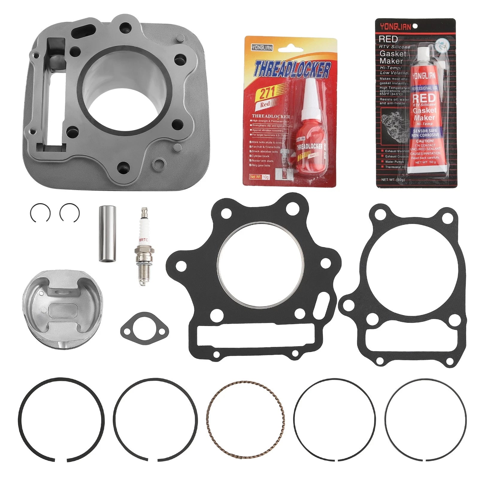Top End Kit Cylinder Piston Gasket for Honda Sportrax 300 TRX300EX (1993–2008)