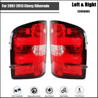 Set of 2 Tail Light Brake Lamp Assemblies for Chevy Silverado (2007–2013)