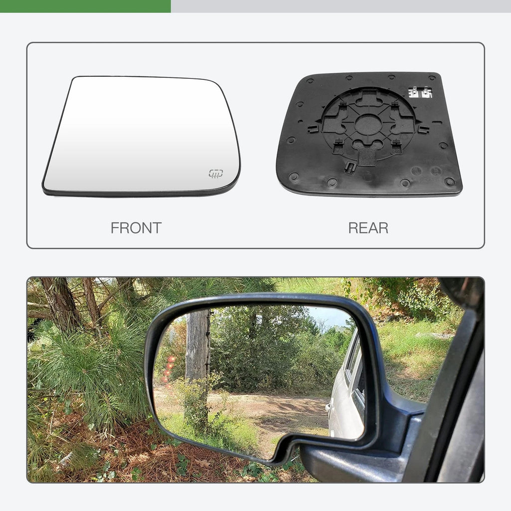 Driver Side Heated Mirror Glass for Dodge Ram 1500 (2010–2019)