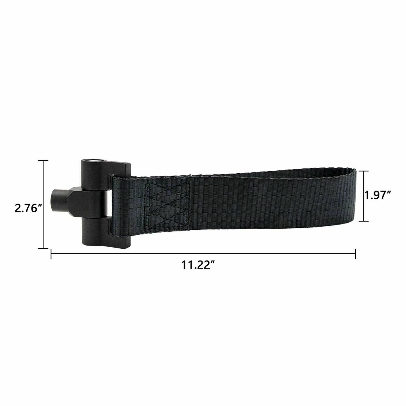 JDM Black Tow Hook Strap for Mitsubishi Lancer Evolution Evo X (2008-2017)