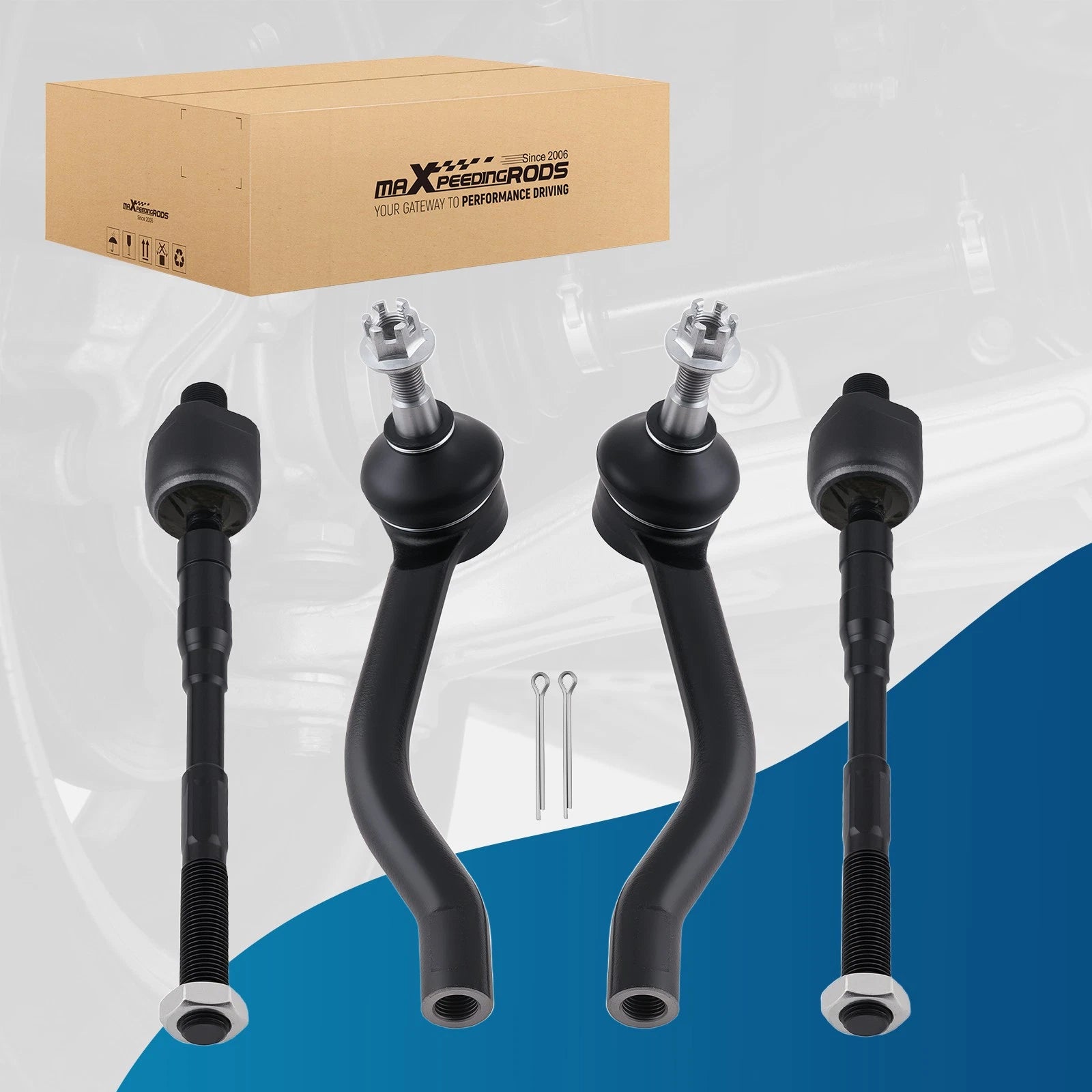 Front Inner Outer Tie Rod Kit for Nissan Maxima (2009–2014) 485219N00A