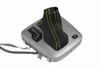 Leather Automatic Shift Boot Cover for Volvo XC90 (2003–2014) Black Yellow Stitch