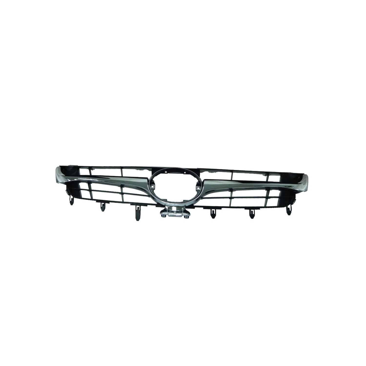 Replacement Black Chrome Plastic Front Grille for See Compatibility Chart (Year Range)