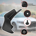 Splash Guards Set of 4 for Toyota Corolla 2007-2013 (2009-2013 2.4L)