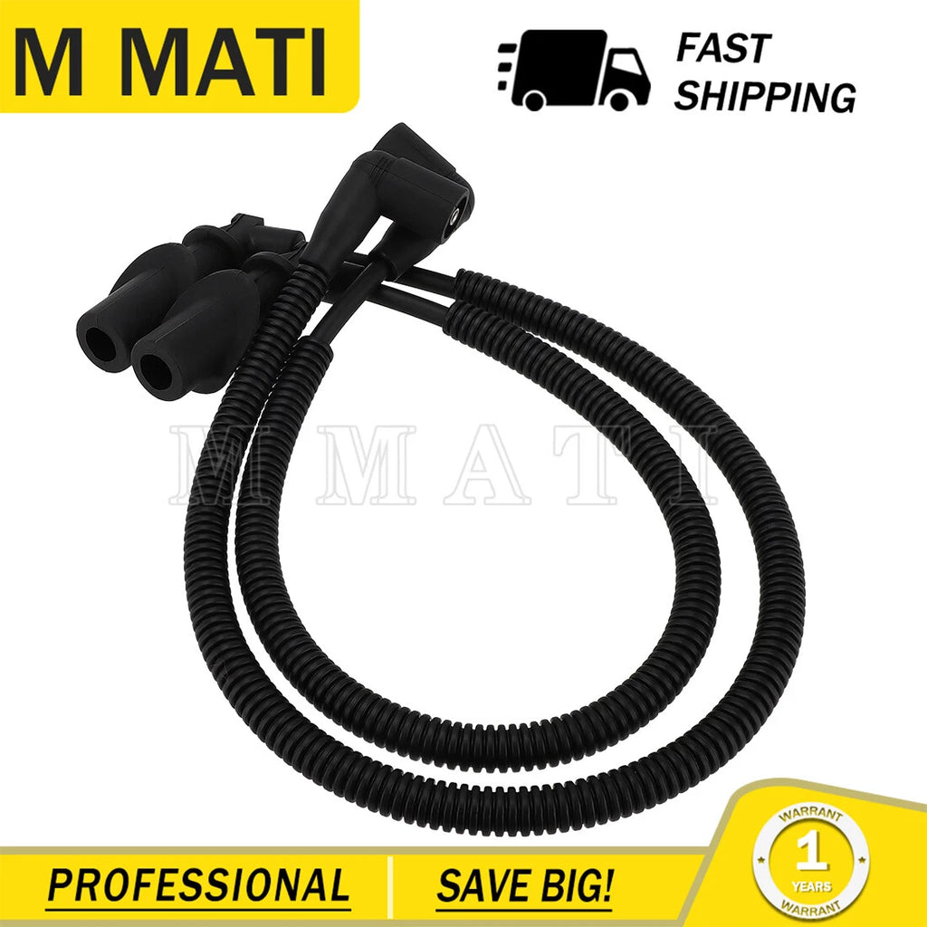 2X Ignition Coil Spark Plug Wire for Polaris RZR HD XP Sportsman (800/700)