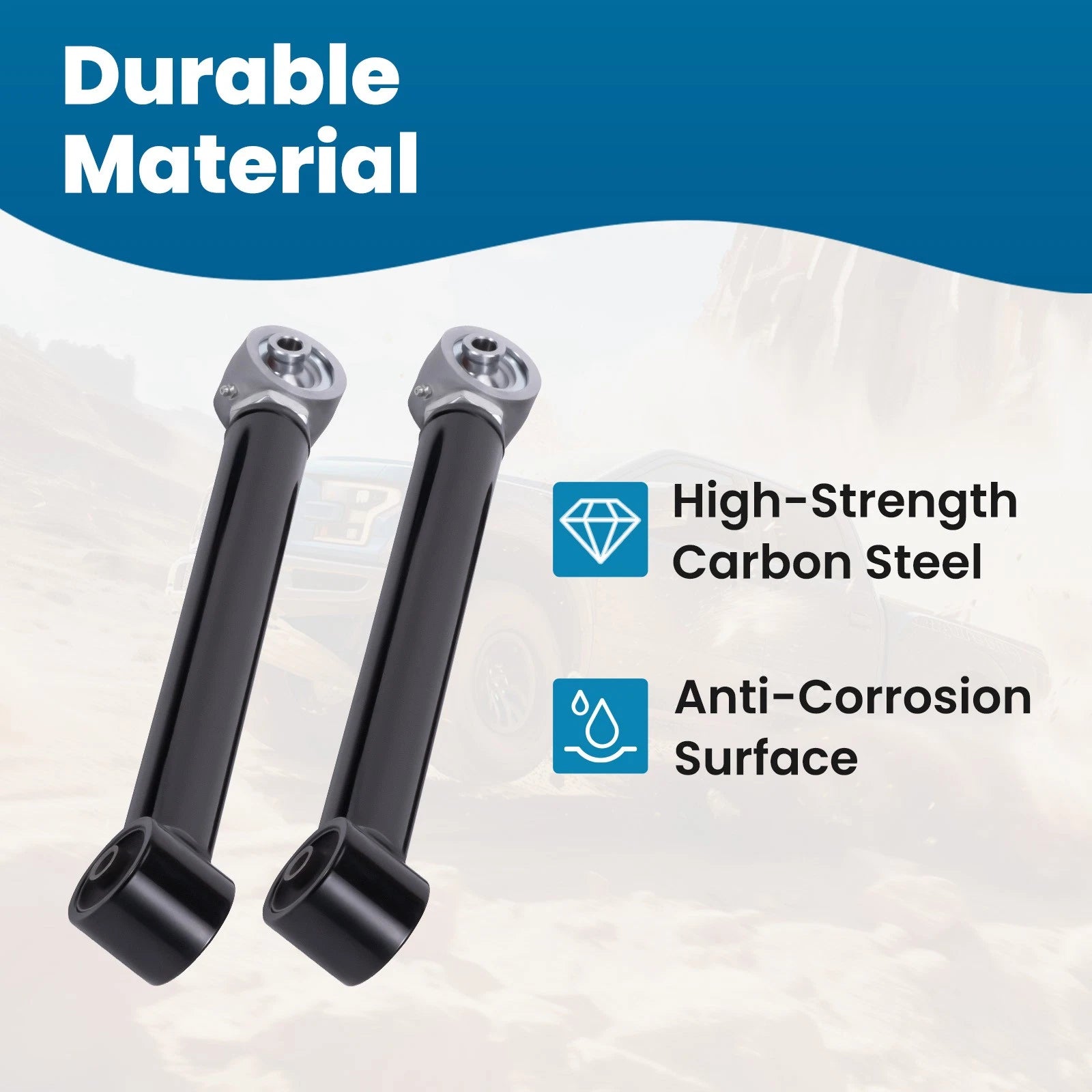 10pc Control Arm and Track Bar Kit for Jeep Wrangler JK/JLU (2007-2018)