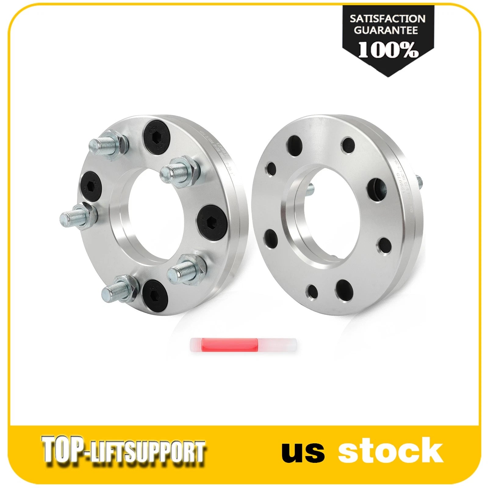2X Wheel Adapters 4x114.3 to 5x114.3 for 4 Lug to 5 Lug Wheels