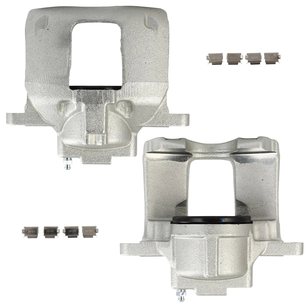 Set of 2 Front Brake Calipers for Jeep Wrangler (2013–2017) Cast Iron