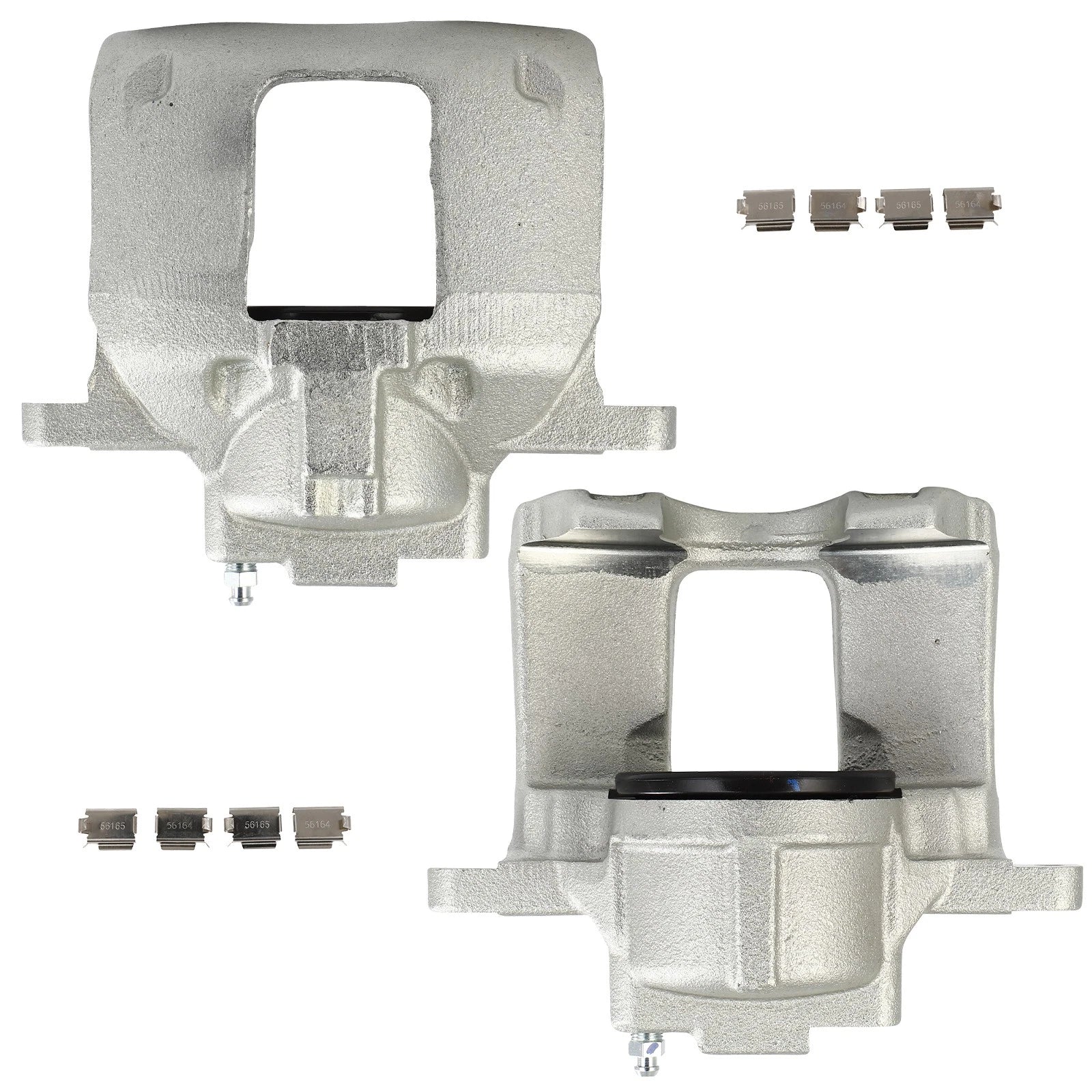 Set of 2 Front Brake Calipers for Jeep Wrangler (2013–2017) Cast Iron