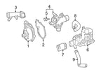 Genuine OEM Radiator Coolant Hose 6512000151 for Mercedes-Benz