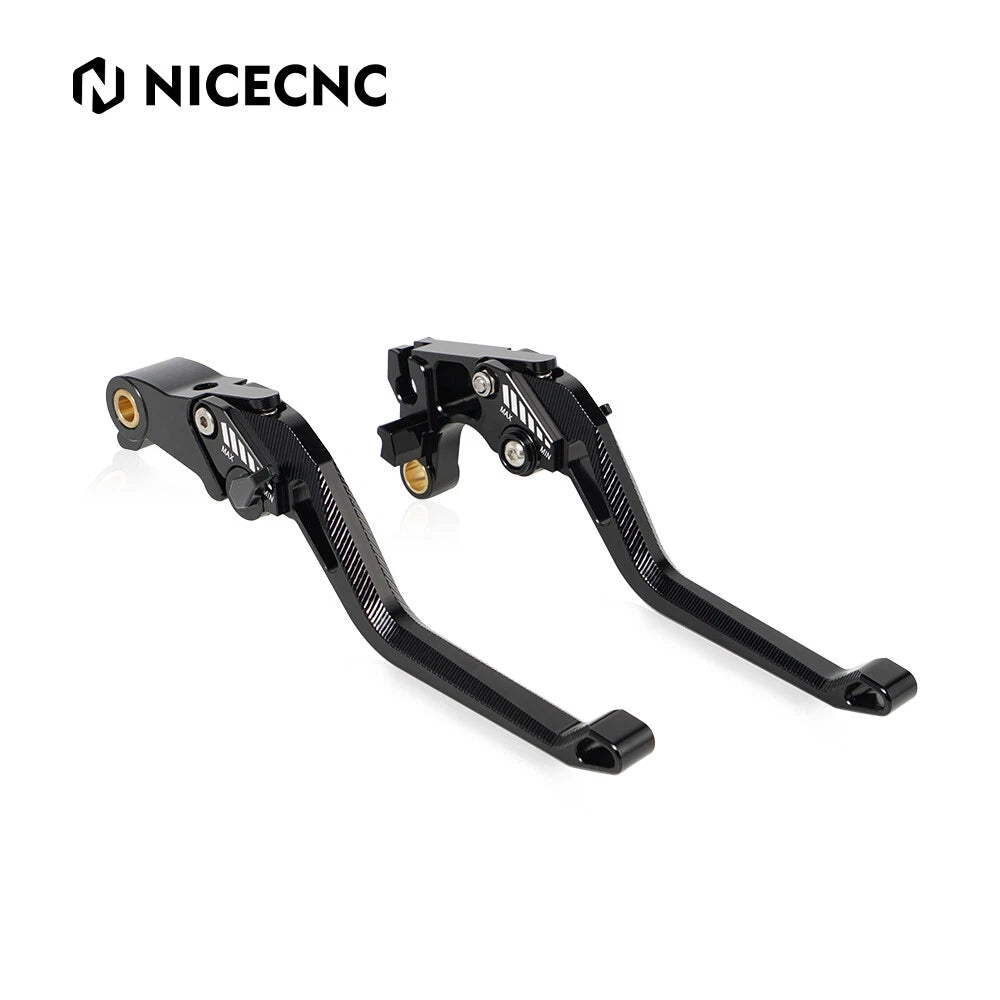 Short Long Black Brake Clutch Levers for KTM 390 Adventure (2020–2022)