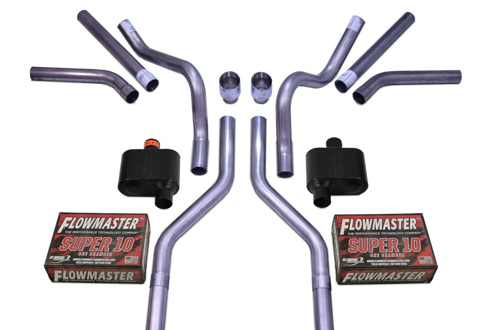 Dual Exhaust Kit for Chevy GMC C10 (1963–1972) - 2.5" Flowmaster Super 10