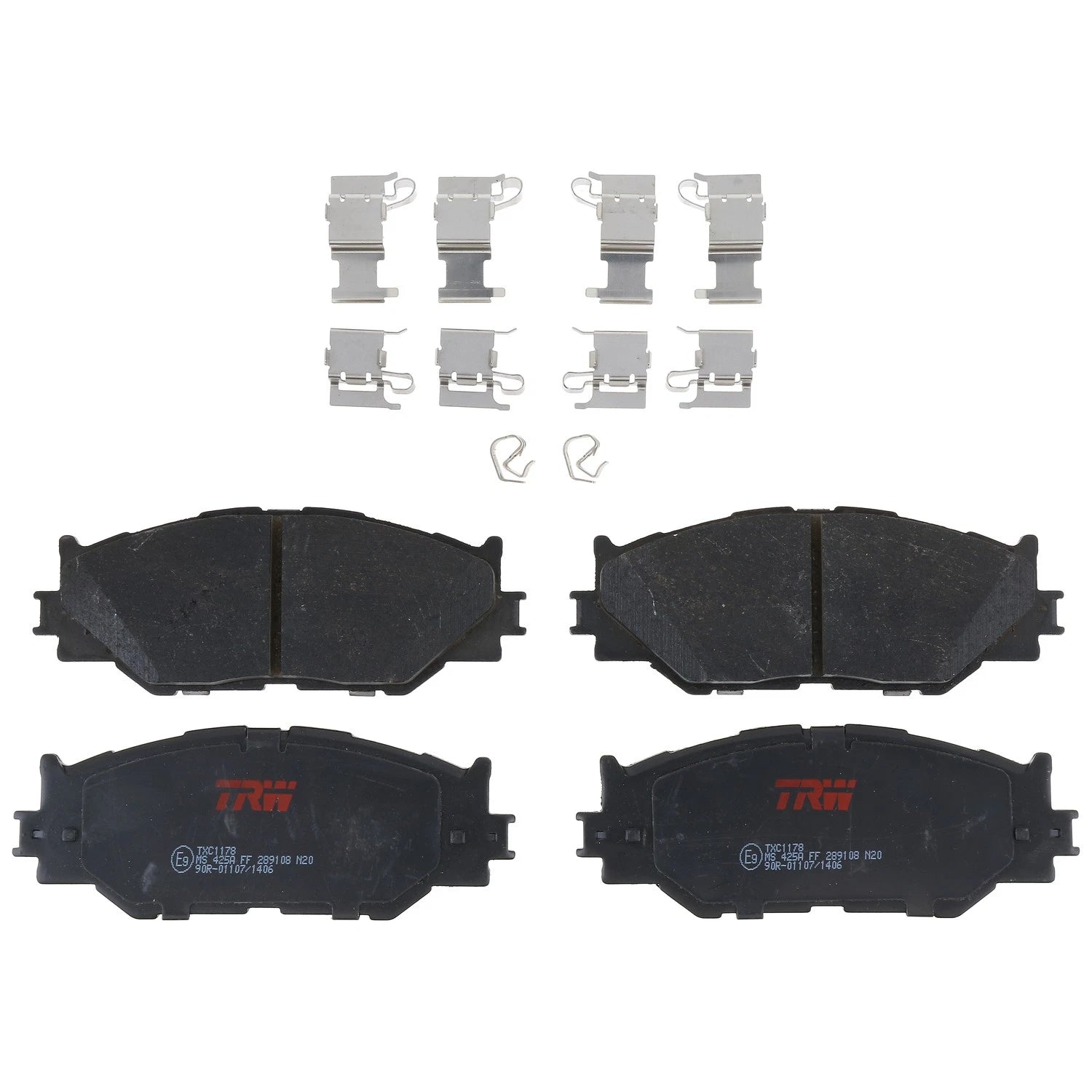 Set of 4 Disc Brake Pads for Lexus IS250 (2006–2008)