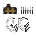 Set of 6 Denso Ignition Coil Wires & U-Groove Spark Plugs for Mazda MPV (1990–1998)