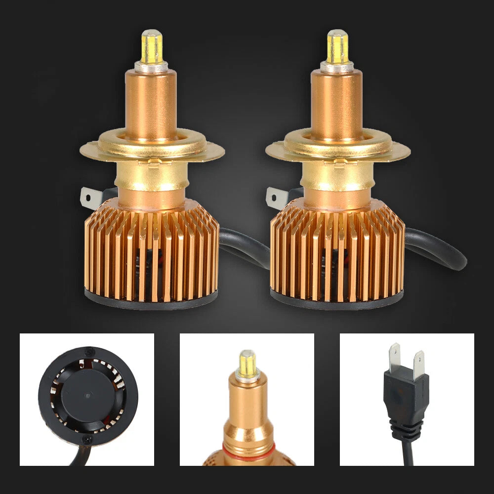 2X H7 SMD LED Headlight Bulbs for Conversion Kit (6000K)
