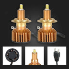 2X H7 SMD LED Headlight Bulbs for Conversion Kit (6000K)