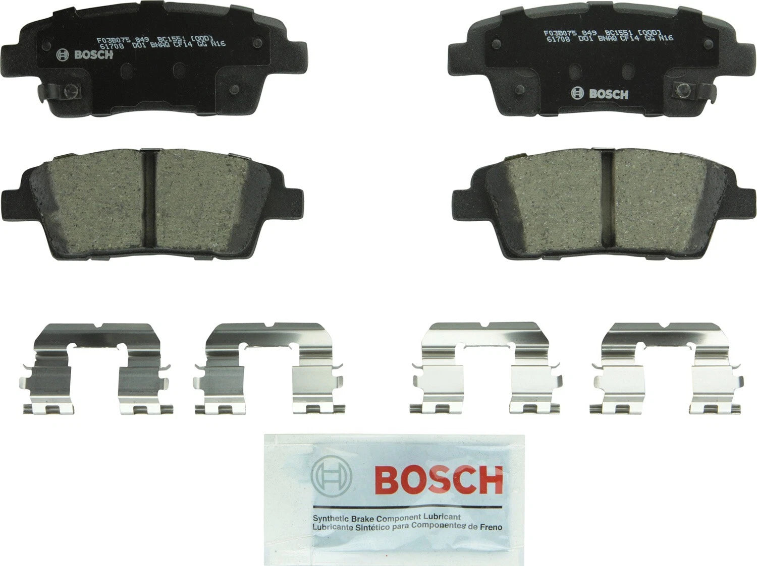 Bosch QuietCast Ceramic Brake Pads w/ Hardware for